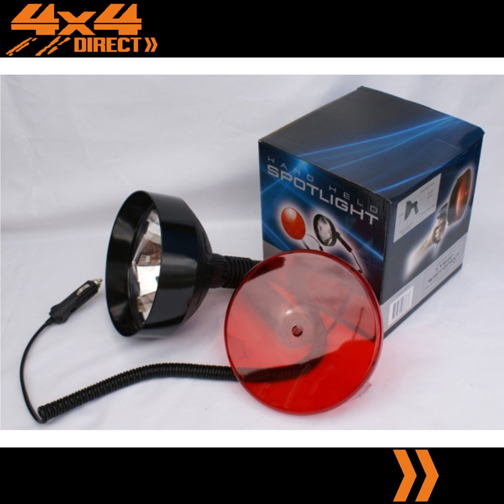 12V 100 WATT 170mm FOCUSABLE BEAM HAND HELD HALOGEN CAMPING HUNTING SPOTLIGHT