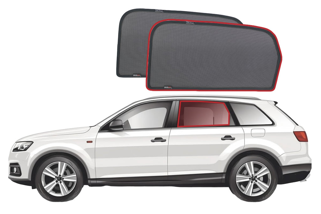 AUDI Q7 2ND GENERATION CAR REAR WINDOW SHADES (TYP 4M; 2015-ON)