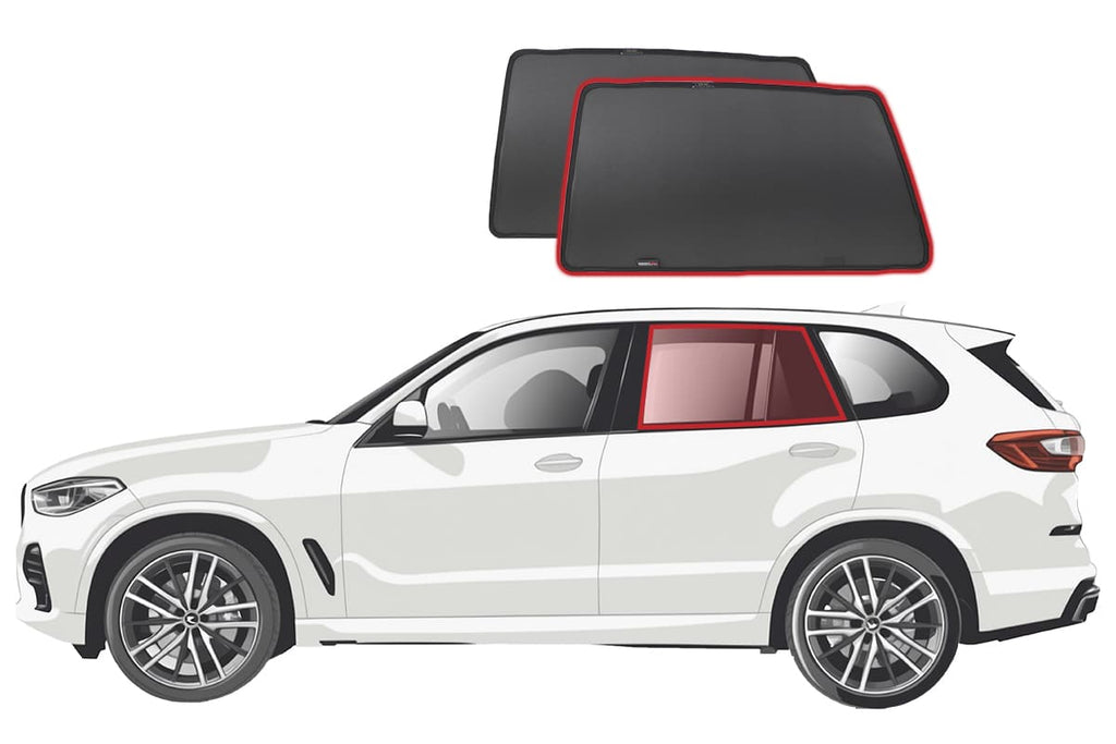 BMW X5 2ND GENERATION CAR REAR WINDOW SHADES (E70; 2006-2013)