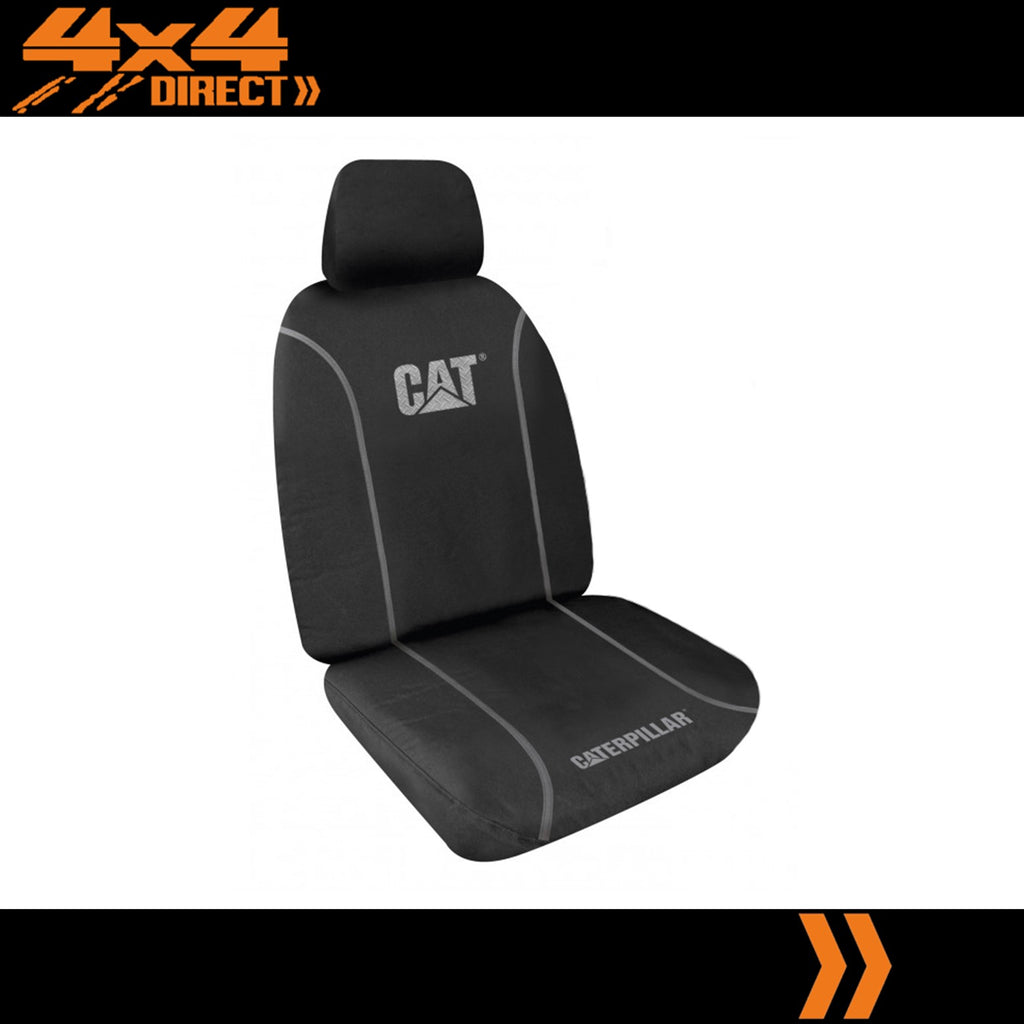 SINGLE CATERPILLAR CAT 9oz CANVAS SEAT COVER FOR GMC SIERRA 2500 HD