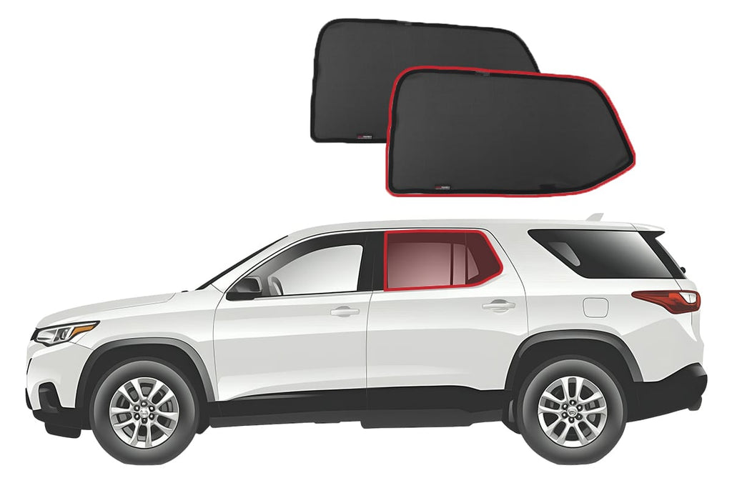CHEVROLET TRAVERSE 2ND GENERATION CAR REAR WINDOW SHADES (2018-2024)