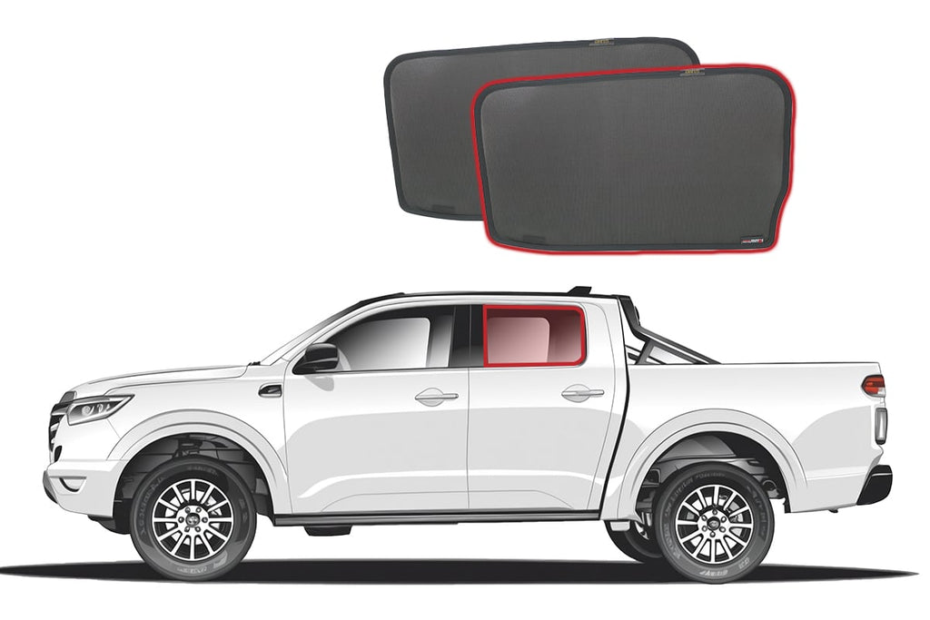 GWM UTE/CANNON/PAO CAR REAR WINDOW SHADES (2019-ON)