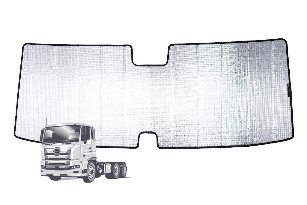 HINO 700 SERIES 3RD GENERATION FRONT WINDSCREEN SUN SHADE (WITH CAMERA)