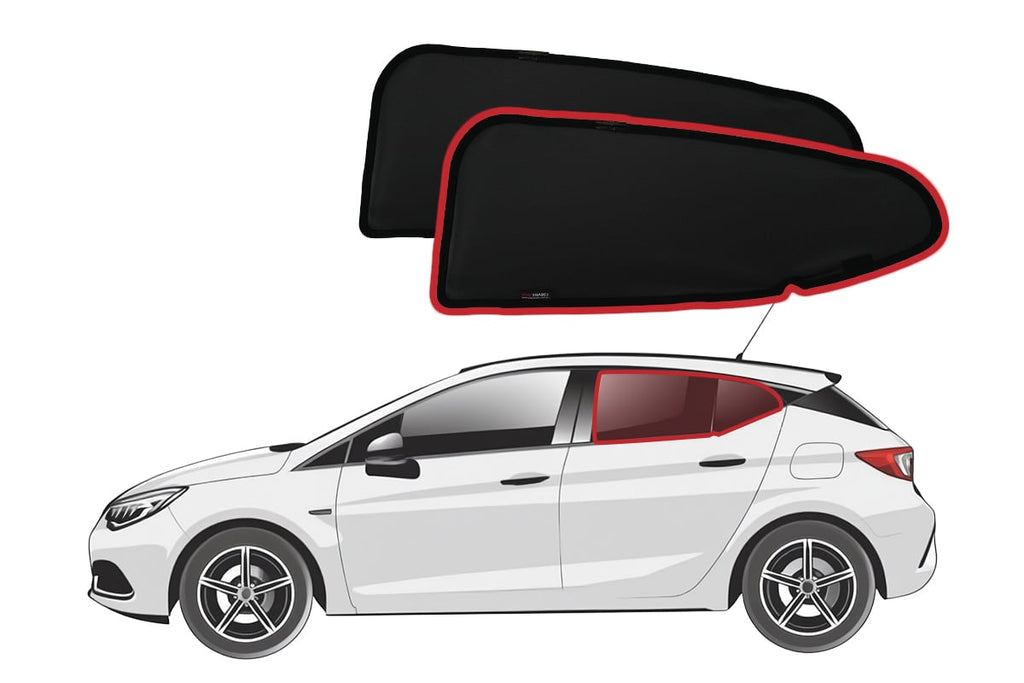 HOLDEN ASTRA | OPEL ASTRA K HATCHBACK 7TH GENERATION CAR REAR WINDOW SHADES (BK; 2016-2020)