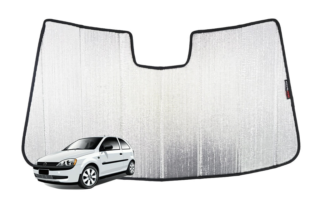 HOLDEN BARINA | OPEL/VAUXHALL CORSA FRONT WINDSCREEN SUN SHADE (XC; 2001-2005)
