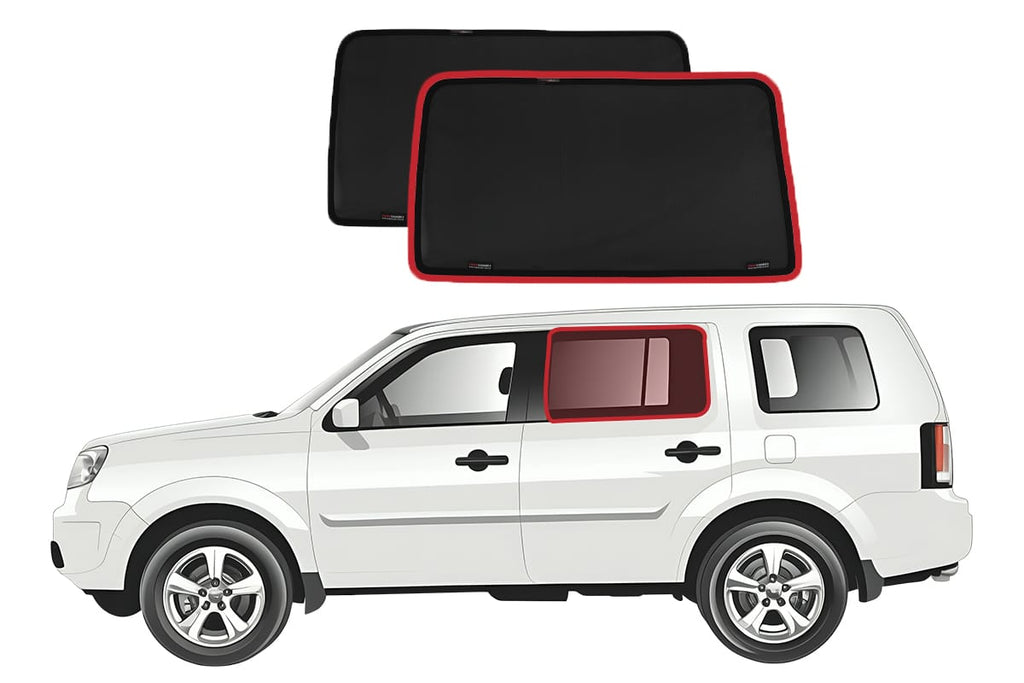 HONDA PILOT 2ND GENERATION CAR REAR WINDOW SHADES (YF3/4; 2008-2015)