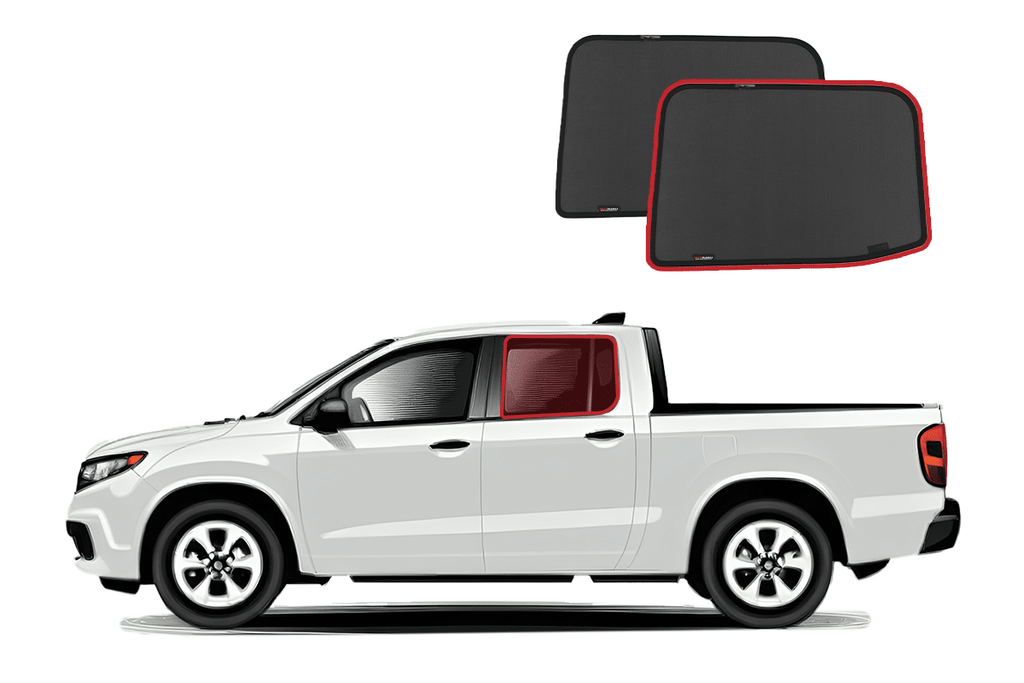 HONDA RIDGELINE 2ND GENERATION CAR REAR WINDOW SHADES (YK2/3; 2017-ON)