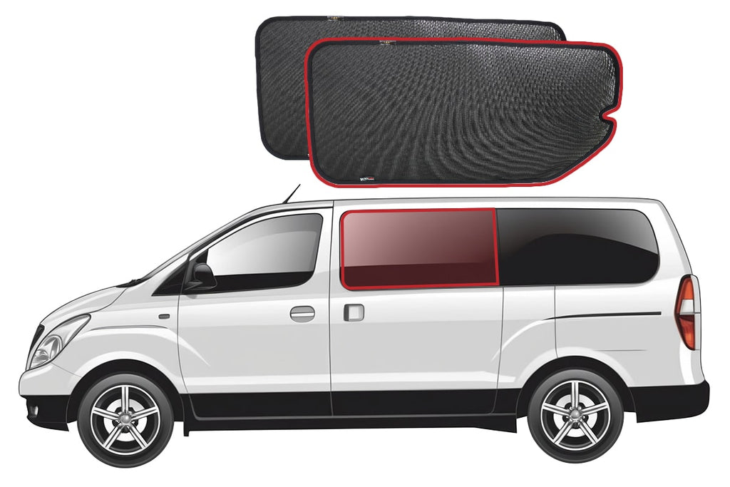 HYUNDAI IMAX/ILOAD/GRAND STAREX/H-1 2ND GENERATION CAR REAR WINDOW SHADES (TQ; 2007-2023)