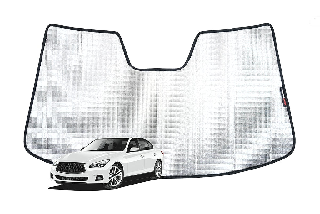 INFINITI Q50 1ST GENERATION | NISSAN SKYLINE 13TH GENERATION FRONT WINDSCREEN SUN SHADE (V37; 2013-ON)