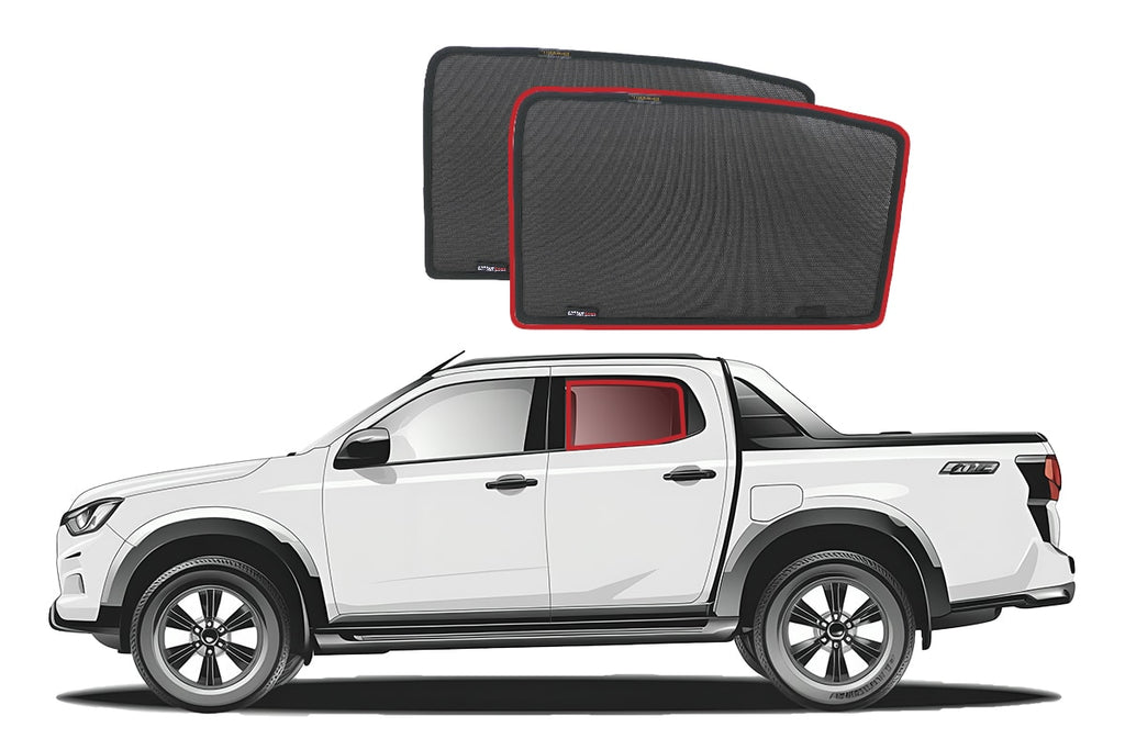 ISUZU D-MAX | MAZDA BT50 3RD GENERATION CAR REAR WINDOW SHADES (RG; 2020-ON)