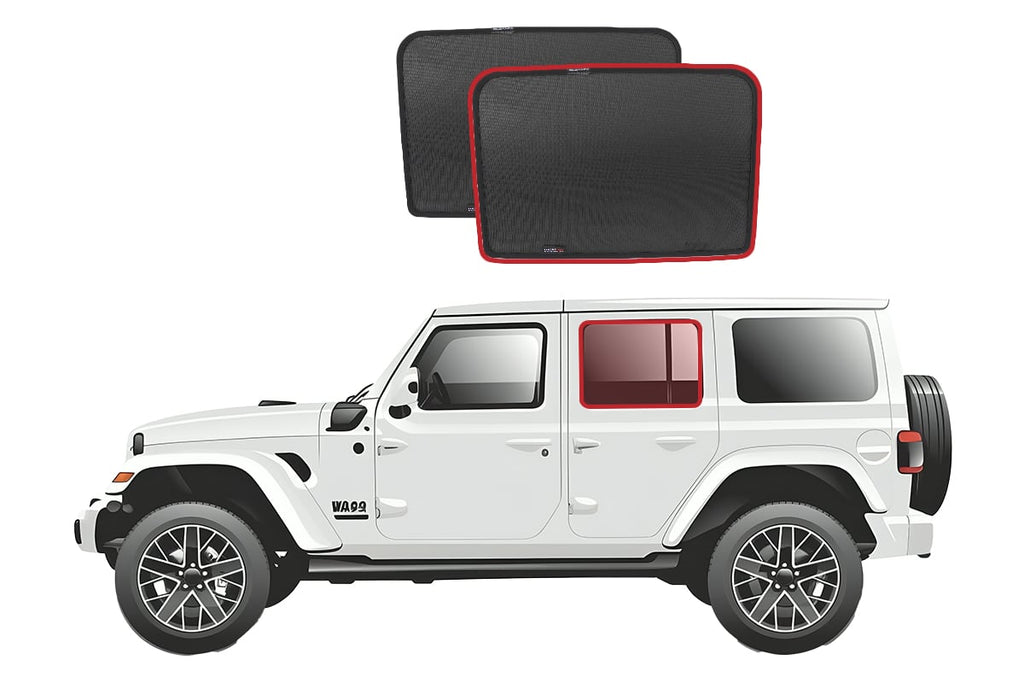 JEEP WRANGLER/GLADIATOR CAR REAR WINDOW SHADES (JL/JT; 2018-ON)