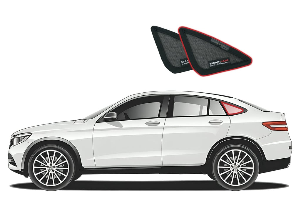 MERCEDES-BENZ GLC COUPE 1ST GENERATION PORT WINDOW SHADES (C253; 2016-2022)