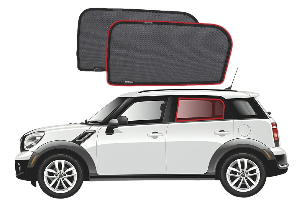 MINI COUNTRYMAN 1ST GENERATION CAR REAR WINDOW SHADES (R60; 2010-2016)