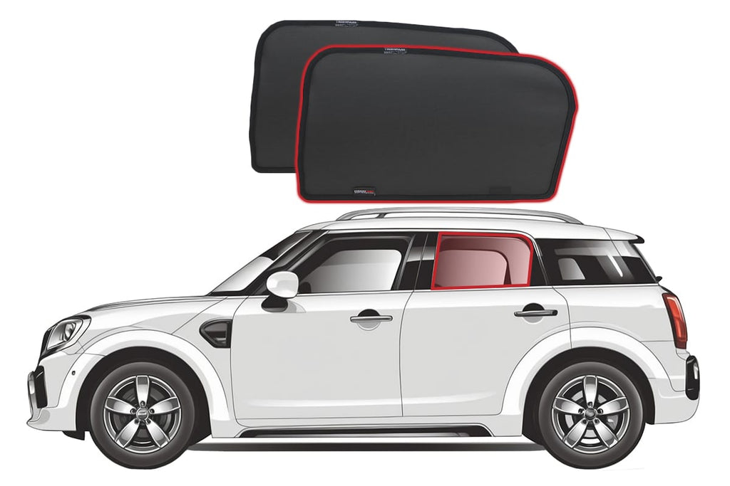 MINI COUNTRYMAN 2ND GENERATION CAR REAR WINDOW SHADES (F60; 2017-2023)