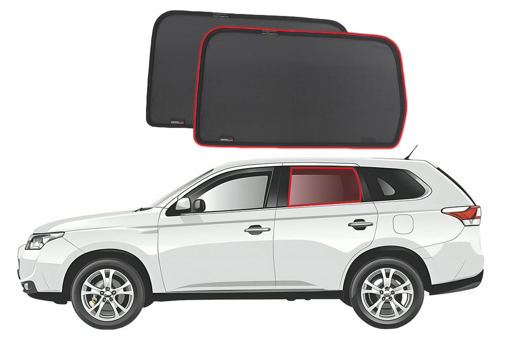MITSUBISHI OUTLANDER 3RD GENERATION CAR REAR WINDOW SHADES (2012-2021)