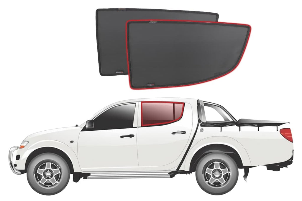 MITSUBISHI TRITON/L200 4TH GENERATION CAR REAR WINDOW SHADES (2006-2015)