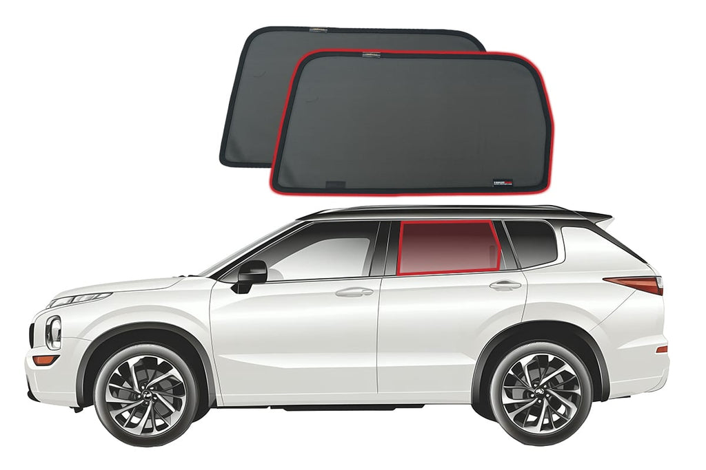 MITSUBISHI OUTLANDER 4TH GENERATION CAR REAR WINDOW SHADES (GN; 2021-ON)