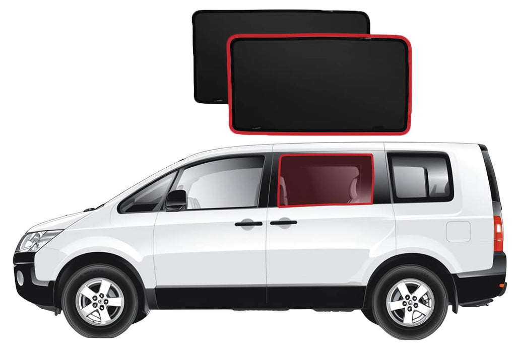 MITSUBISHI DELICA 5TH GENERATION CAR REAR WINDOW SHADES (D:5; 2007-ON)