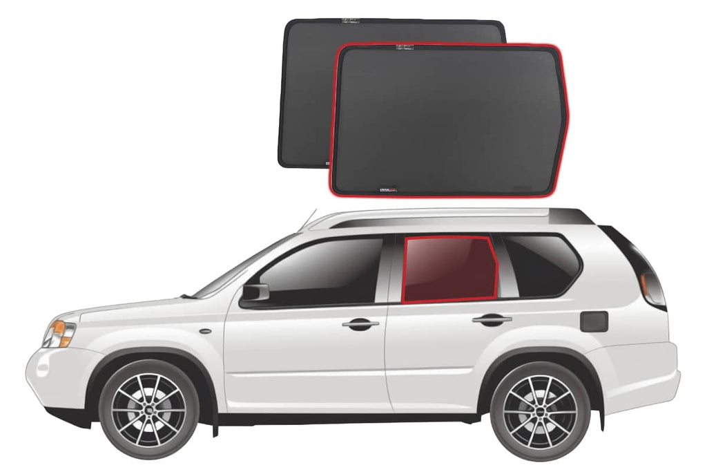NISSAN X-TRAIL 2ND GENERATION CAR REAR WINDOW SHADES (T31; 2007-2013)