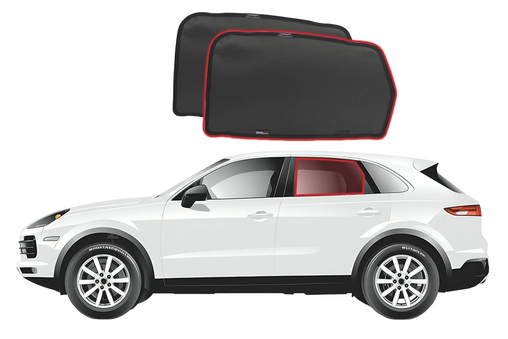 PORSCHE CAYENNE SUV 3RD GENERATION CAR REAR WINDOW SHADES (2018-ON)