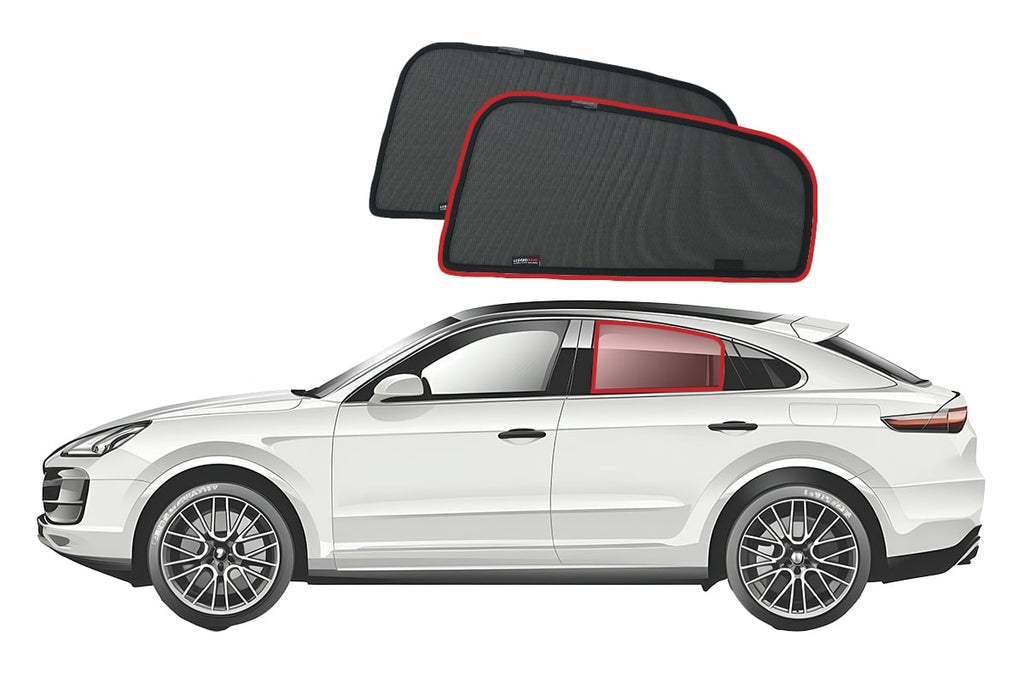 PORSCHE CAYENNE COUPE CAR REAR WINDOW SHADES (9Y3 COUPE; 2019-ON)