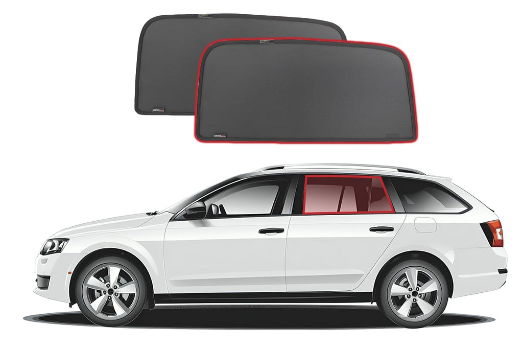 SKODA OCTAVIA WAGON 3RD GENERATION CAR REAR WINDOW SHADES (A7; 2013-2020)