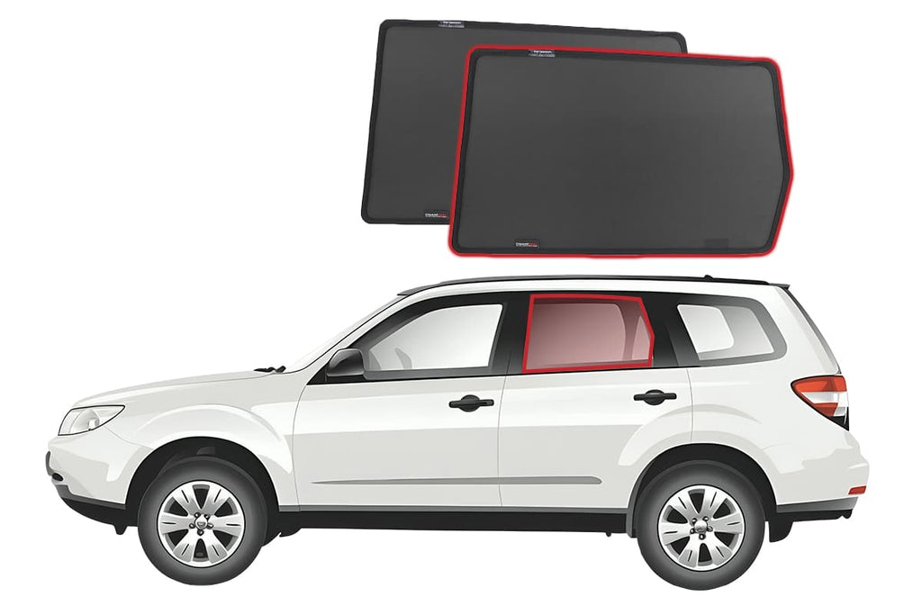 SUBARU FORESTER 3RD GENERATION CAR REAR WINDOW SHADES (SH; 2008-2013)