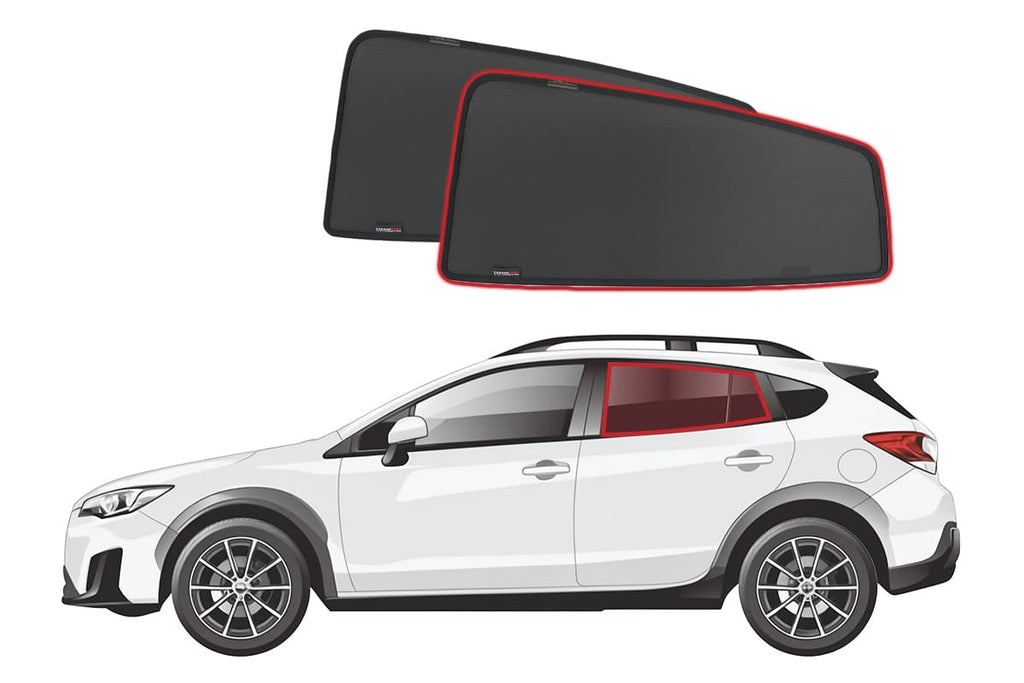 SUBARU XV/CROSSTREK 2ND GENERATION/IMPREZA HATCHBACK 5TH GENERATION CAR REAR WINDOW SHADES (GT; 2017-2023)