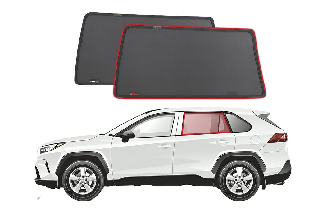 TOYOTA RAV4 5TH GENERATION | SUZUKI ACROSS CAR REAR WINDOW SHADES (XA50; 2018-2025)