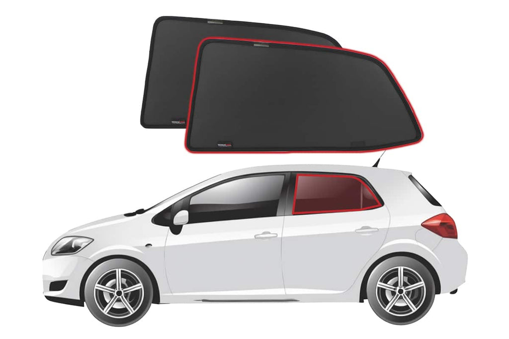 TOYOTA COROLLA/AURIS/BLADE HATCHBACK 10TH GENERATION CAR REAR WINDOW SHADES (E150; 2006-2012)