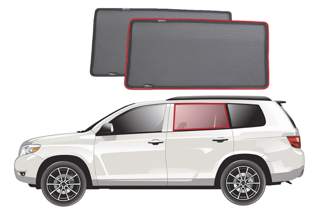 TOYOTA KLUGER/HIGHLANDER 2ND GENERATION CAR REAR WINDOW SHADES (XU40; 2007-2013)