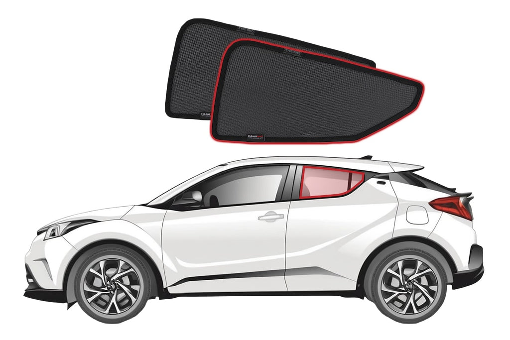 TOYOTA C-HR 1ST GENERATION CAR REAR WINDOW SHADES (AX10/AX50; 2016-2023)