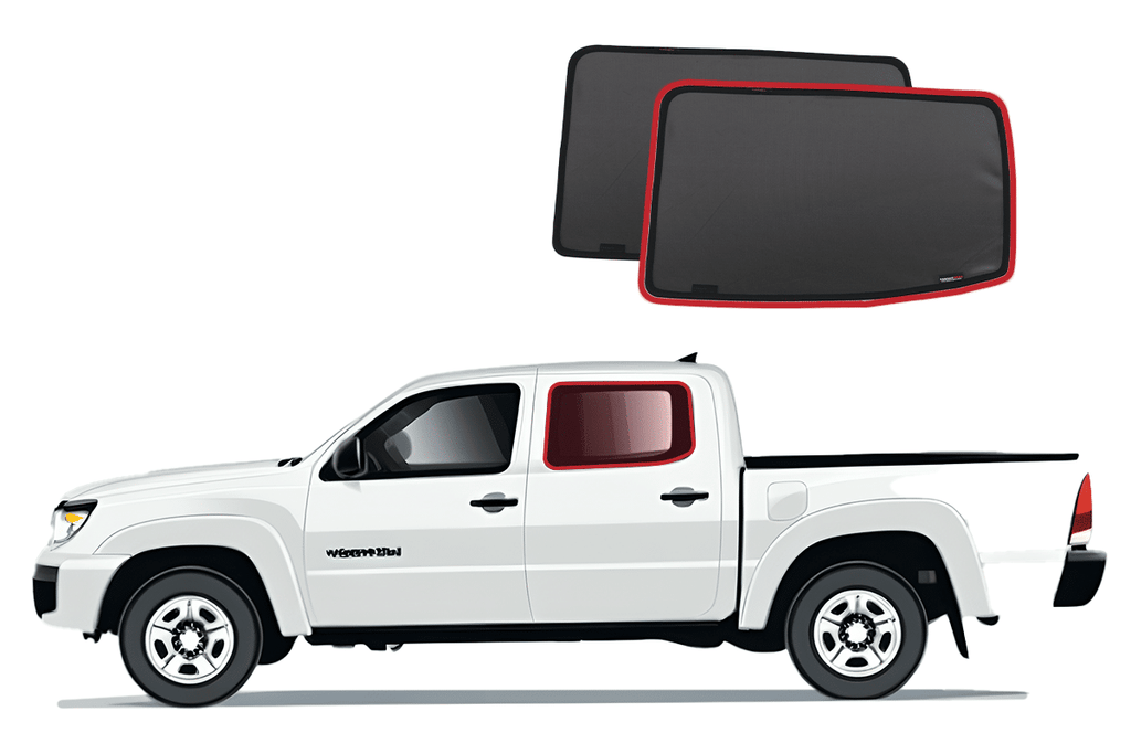 TOYOTA TACOMA DOUBLE CAB 2ND GENERATION CAR REAR WINDOW SHADES (2005-2015)