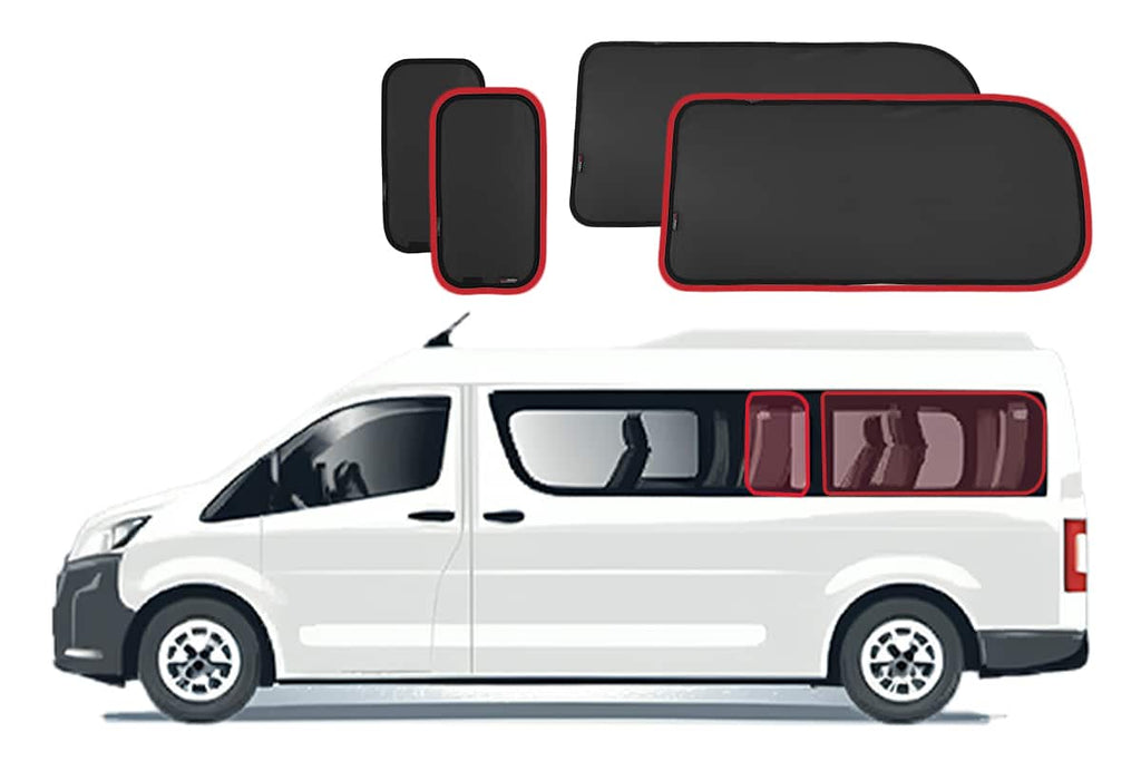 TOYOTA HIACE COMMUTER 6TH GENERATION PORT WINDOW SHADES (SET OF 4)