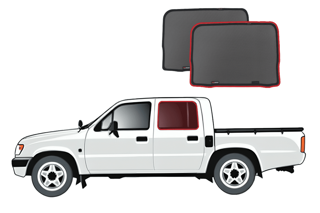 TOYOTA HILUX DUAL CAB UTE 6TH GENERATION CAR REAR WINDOW SHADES (N140- N150- N160- N170; 1997-2005)