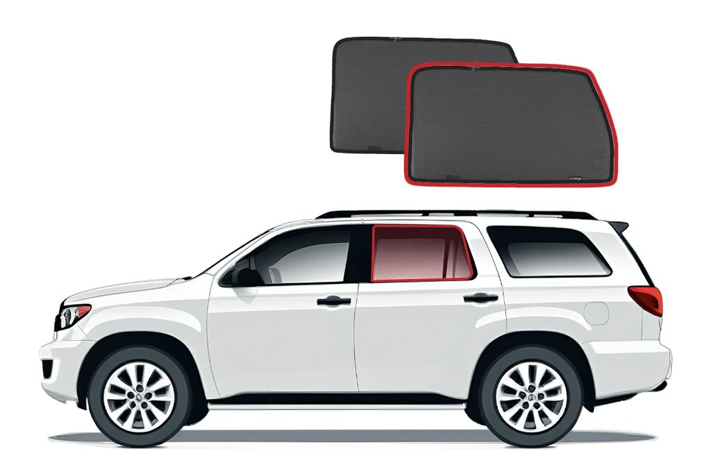 TOYOTA SEQUOIA 2ND GENERATION CAR REAR WINDOW SHADES (XK60; 2007-2022)