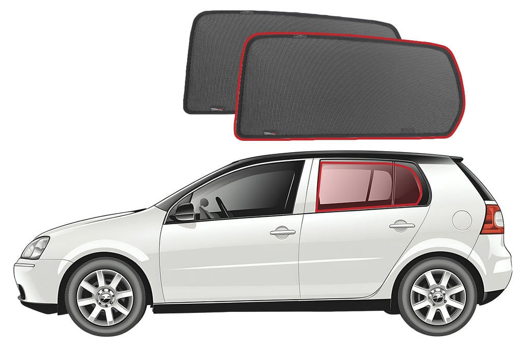 VOLKSWAGEN GOLF HATCHBACK 5TH/6TH GENERATION CAR REAR WINDOW SHADES (MK5/MK6- TYP 1K/5K; 2003-2013)