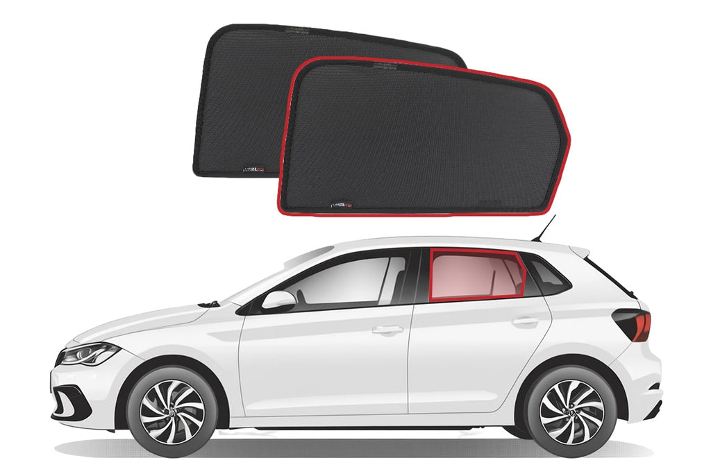 VOLKSWAGEN POLO 6TH GENERATION CAR REAR WINDOW SHADES (MK6- TYP AW; 2018-ON)