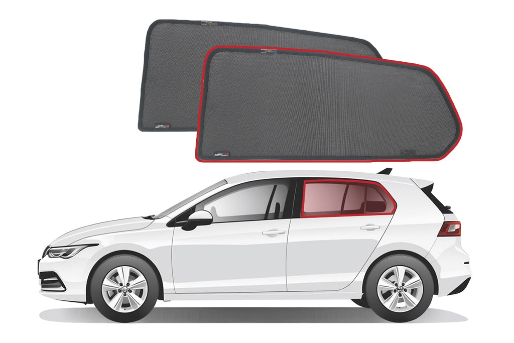 VOLKSWAGEN GOLF HATCHBACK 8TH GENERATION CAR REAR WINDOW SHADES (MK8/MK8.5; 2020-ON)