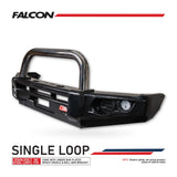 MCC FALCON STAINLESS LOOP BULLBAR WITH FOG LIGHTS FOR MITSUBISHI TRITON 24-ON