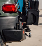 MCC REAR WHEEL CARRIER BAR WITH DUAL JERRY CAN HOLDERS FOR TOYOTA FJ CRUISER 06-17