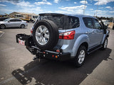 MCC REAR WHEEL CARRIER BAR WITH DUAL JERRY CAN HOLDERS FOR HOLDEN TRAILBLAZER 13-19