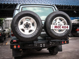 MCC REAR WHEEL CARRIER BAR WITH DUAL REAR WHEEL HOLDERS FOR LAND ROVER DISCOVERY 89-98