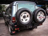 MCC REAR WHEEL CARRIER BAR WITH DUAL REAR WHEEL HOLDERS FOR LAND ROVER DISCOVERY 89-98