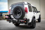 MCC REAR WHEEL CARRIER BAR WITH SINGLE JERRY CAN HOLDER FOR LAND ROVER DISCOVERY 89-98