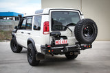 MCC REAR WHEEL CARRIER BAR WITH SINGLE JERRY CAN HOLDER FOR LAND ROVER DISCOVERY 89-98