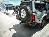 MCC REAR WHEEL CARRIER BAR WITH SINGLE JERRY CAN HOLDER FOR MAZDA BT50 06-11