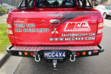 MCC JACK REAR BAR WITH CHROME STEP PLATE & LIGHT PACKAGE FOR MITSUBISHI TRITON 15-19