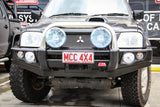 MCC FALCON STAINLESS LOOP BULLBAR WITH FOG LIGHTS FOR MITSUBISHI CHALLENGER 96-06