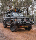 MCC FALCON STEEL A-FRAME BULLBAR WITH FOG LIGHTS FOR MITSUBISHI CHALLENGER 96-06